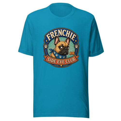 FRENCHIE SIDE EYE CLUB Heartbeat-20260614-snubbypuppy-codex Graphic Tee mockup 1 FRENCHIE SIDE EYE CLUB Heartbeat-20260614-snubbypuppy-codex Graphic Tee front view