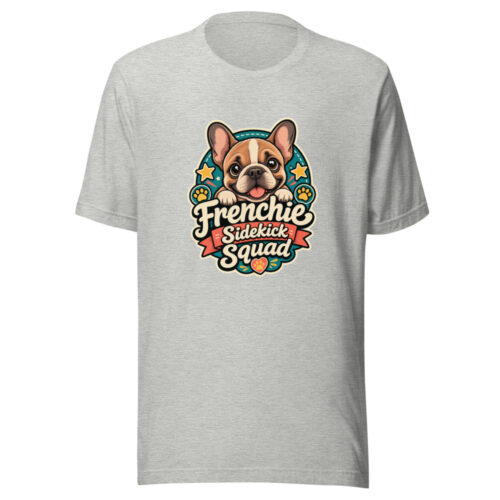 Frenchie Sidekick Squad Graphic Tee front view