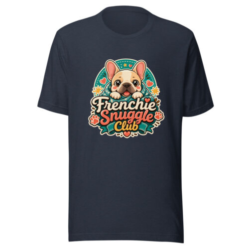 Frenchie Snuggle Club Graphic Tee front view
