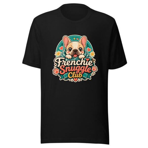 Frenchie Snuggle Club Graphic Tee mockup 2