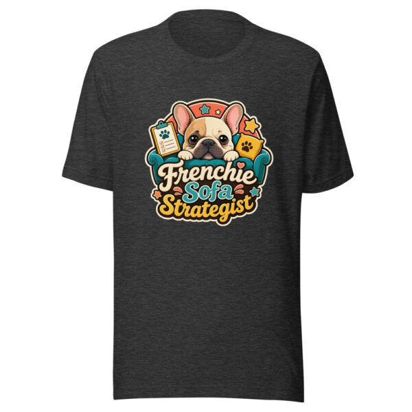 Frenchie Sofa Strategist Graphic Tee mockup 7 Frenchie Sofa Strategist Graphic Tee mockup 7