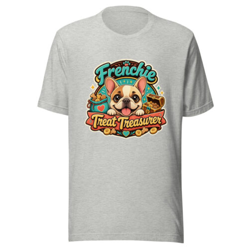 Frenchie Treat Treasurer Graphic Tee front view