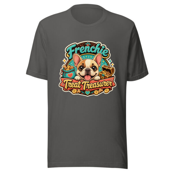 Frenchie Treat Treasurer Graphic Tee mockup 5 Frenchie Treat Treasurer Graphic Tee mockup 5
