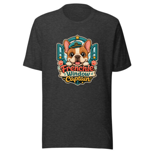 Frenchie Window Captain Graphic Tee front view