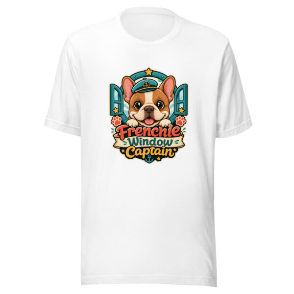 Frenchie Window Captain Graphic Tee mockup 3 Frenchie Window Captain Graphic Tee mockup 3