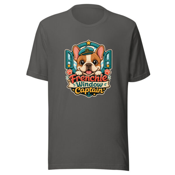 Frenchie Window Captain Graphic Tee mockup 5 Frenchie Window Captain Graphic Tee mockup 5