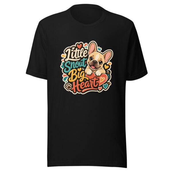 Little Snout Big Heart Graphic Tee mockup 1 Little Snout Big Heart Graphic Tee front view