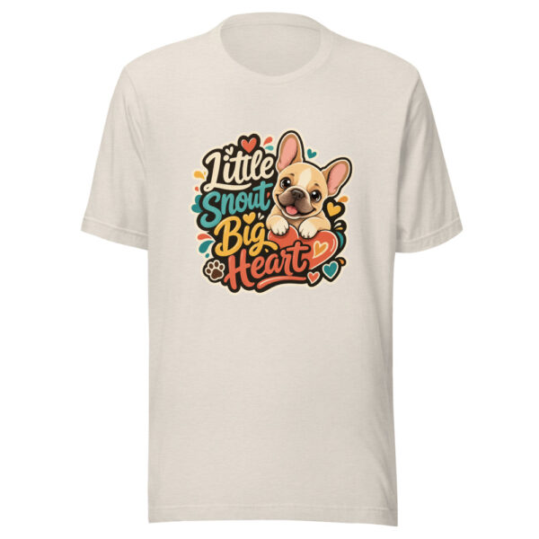 Little Snout Big Heart Graphic Tee mockup 8