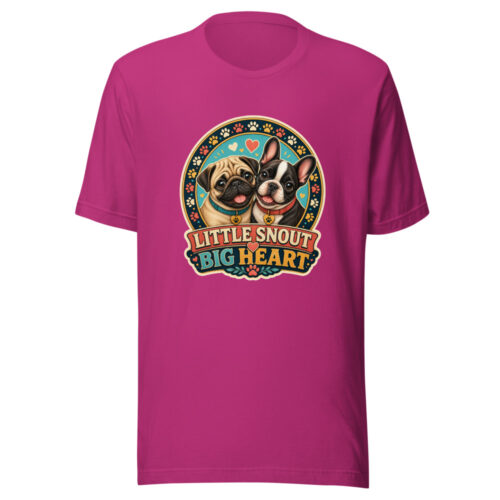 LITTLE SNOUT BIG HEART Heartbeat-20260614-snubbypuppy-codex Graphic Tee mockup 1 LITTLE SNOUT BIG HEART Heartbeat-20260614-snubbypuppy-codex Graphic Tee front view