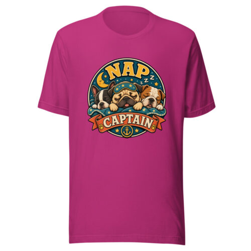 Nap Captain Heartbeat-20260613-snubby-puppy-codex Graphic Tee mockup 1 Nap Captain Heartbeat-20260613-snubby-puppy-codex Graphic Tee front view