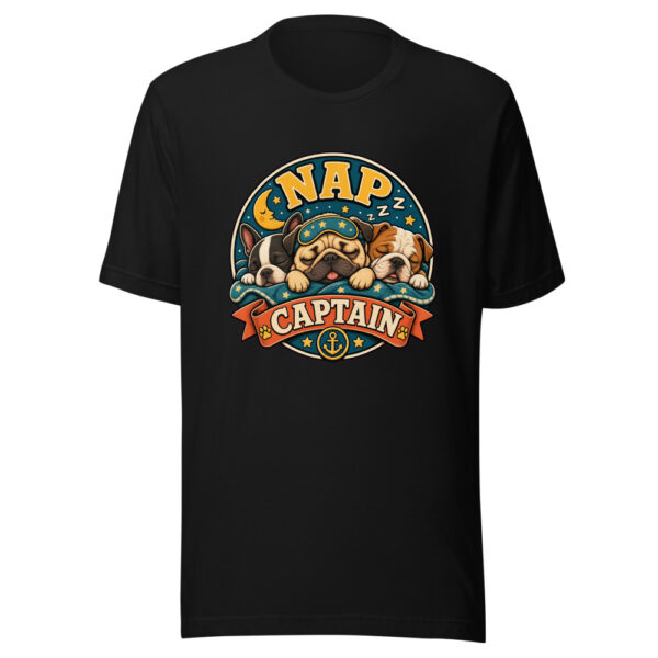 Nap Captain Heartbeat-20260613-snubby-puppy-codex Graphic Tee mockup 1 Nap Captain Heartbeat-20260613-snubby-puppy-codex Graphic Tee front view