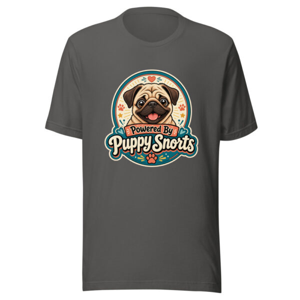 powered-by-puppy-snorts-evergreen-shirt-design-manual-powered-by-puppy-s-mockup-3 Powered By Puppy Snorts Graphic Tee