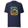 Pug Crumb Detective Graphic Tee mockup 4