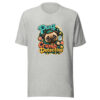 Pug Crumb Detective Graphic Tee mockup 5