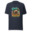 Pug Crumb Detective Graphic Tee mockup 7