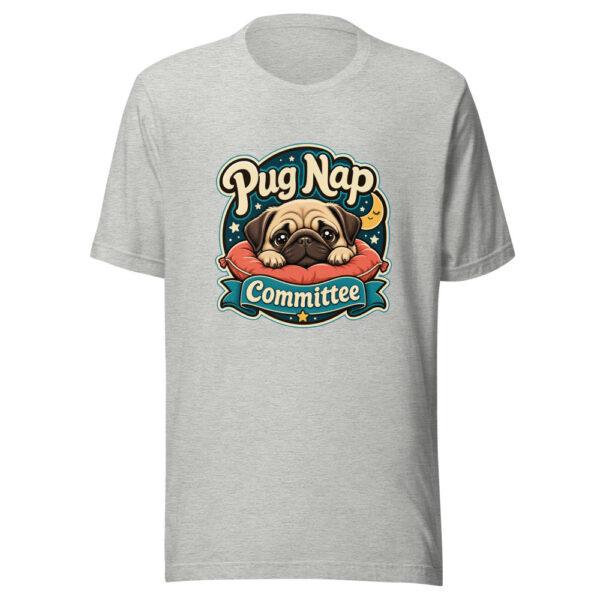 Pug Nap Committee Graphic Tee mockup 5 Pug Nap Committee Graphic Tee mockup 5