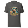 Pug Patrol Snack Desk Graphic Tee mockup 4