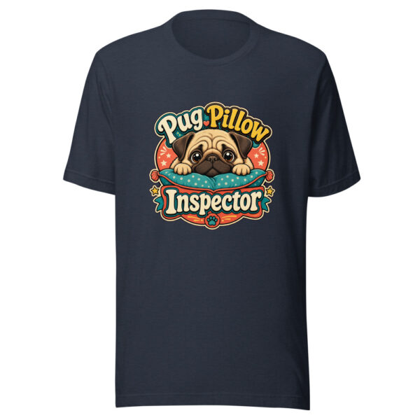 Pug Pillow Inspector Graphic Tee mockup 7 Pug Pillow Inspector Graphic Tee mockup 7