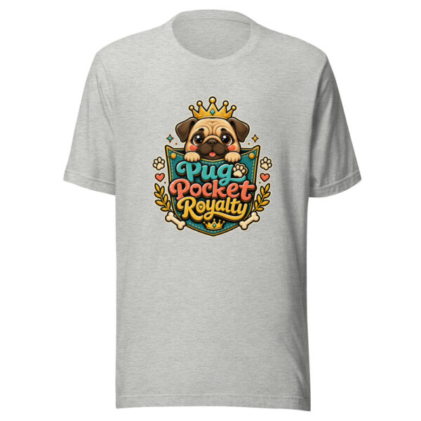 Pug Pocket Royalty Graphic Tee mockup 5 Pug Pocket Royalty Graphic Tee mockup 5