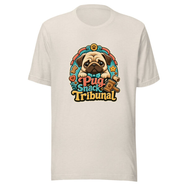 Pug Snack Tribunal Graphic Tee mockup 8 Pug Snack Tribunal Graphic Tee mockup 8