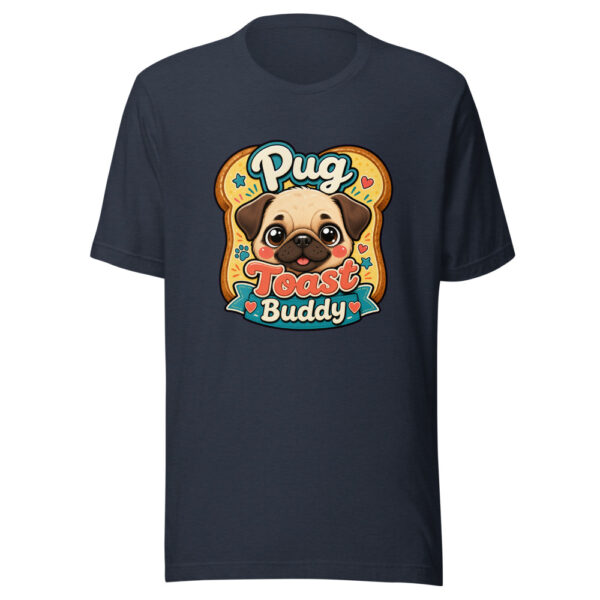 Pug Toast Buddy Graphic Tee mockup 7 Pug Toast Buddy Graphic Tee mockup 7