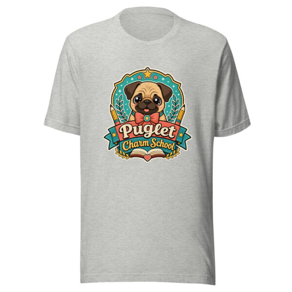 puglet-charm-school-evergreen-shirt-design-manual-puglet-charm-school-ev-mockup-4 Puglet Charm School Graphic Tee