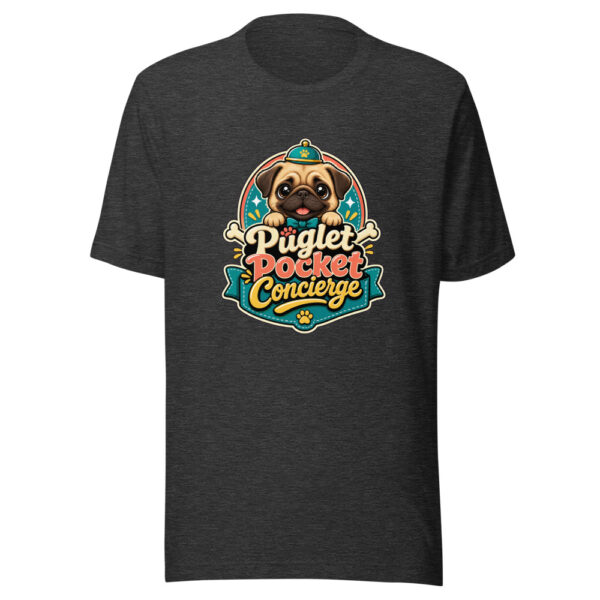Puglet Pocket Concierge Graphic Tee mockup 7 Puglet Pocket Concierge Graphic Tee mockup 7