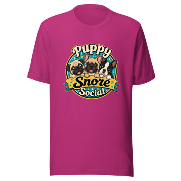 Puppy Snore Social Graphic Tee mockup 4 Puppy Snore Social Graphic Tee mockup 4