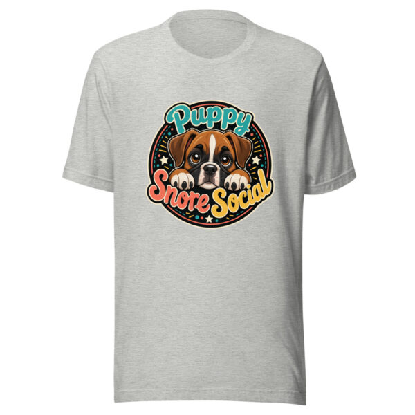 Puppy Snore Social Graphic Tee mockup 4 Puppy Snore Social Graphic Tee mockup 4