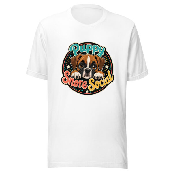 Puppy Snore Social Graphic Tee mockup 5 Puppy Snore Social Graphic Tee mockup 5