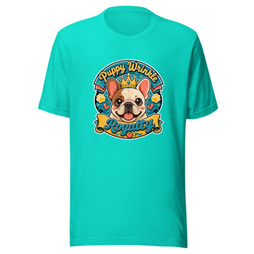 Puppy Wrinkle Royalty Graphic Tee mockup 1 Puppy Wrinkle Royalty Graphic Tee front view