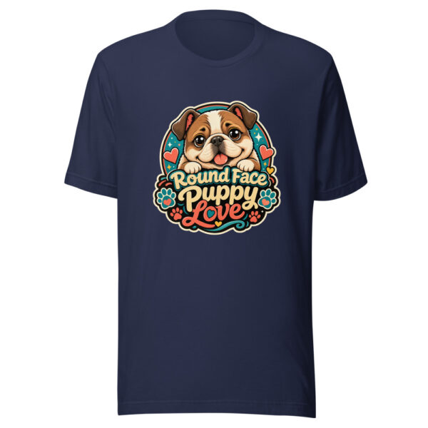 Round Face Puppy Love Graphic Tee mockup 4 Round Face Puppy Love Graphic Tee mockup 4