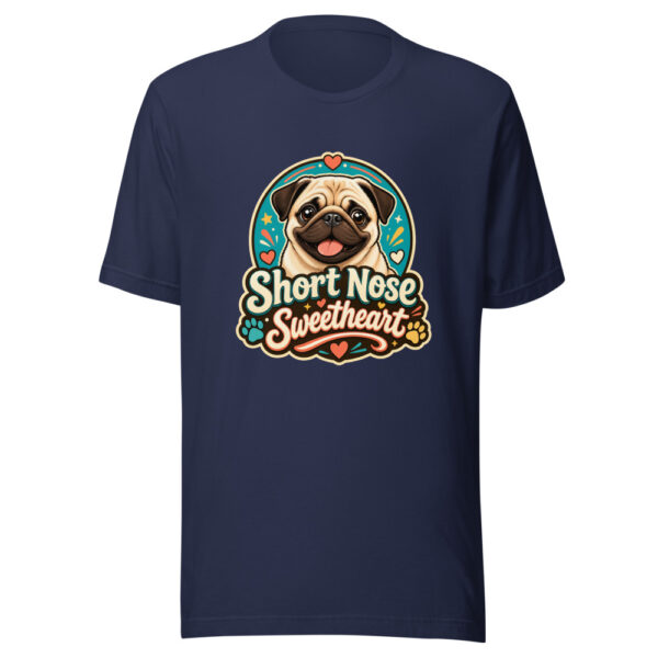 Short Nose Sweetheart Graphic Tee mockup 1 Short Nose Sweetheart Graphic Tee front view