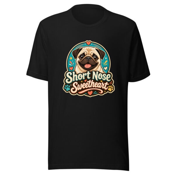 Short Nose Sweetheart Graphic Tee mockup 2 Short Nose Sweetheart Graphic Tee mockup 2
