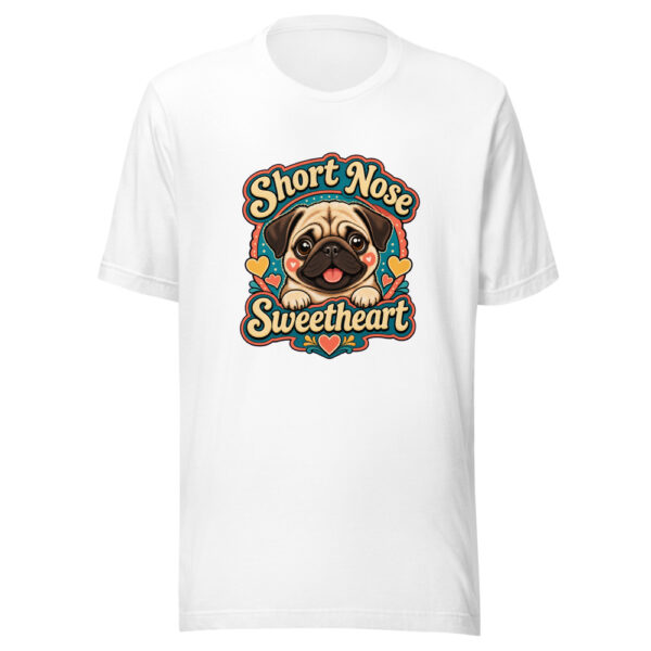 Short Nose Sweetheart Graphic Tee mockup 2 Short Nose Sweetheart Graphic Tee mockup 2