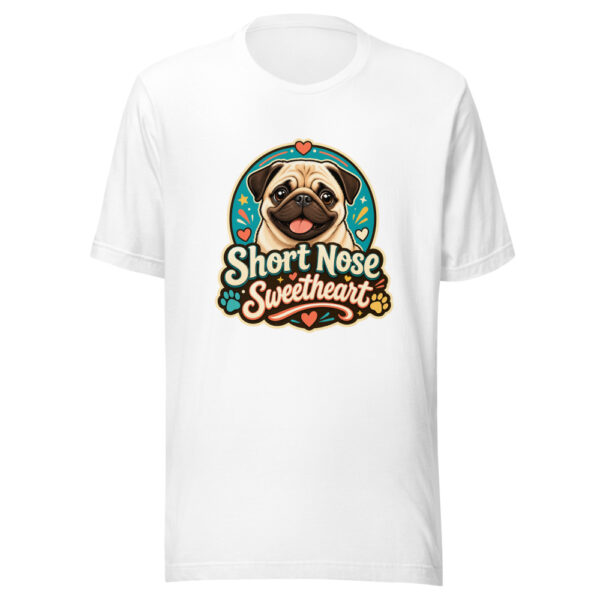 Short Nose Sweetheart Graphic Tee mockup 3 Short Nose Sweetheart Graphic Tee mockup 3