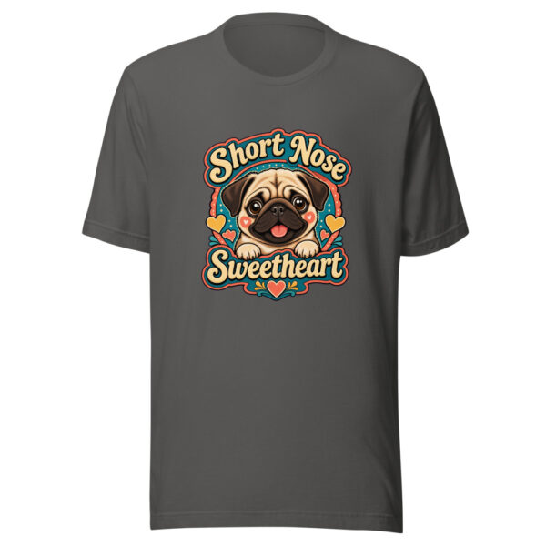 Short Nose Sweetheart Graphic Tee mockup 4 Short Nose Sweetheart Graphic Tee mockup 4