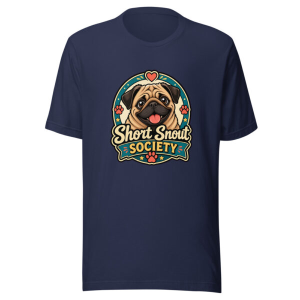 Short Snout Society Graphic Tee mockup 1 Short Snout Society Graphic Tee front view