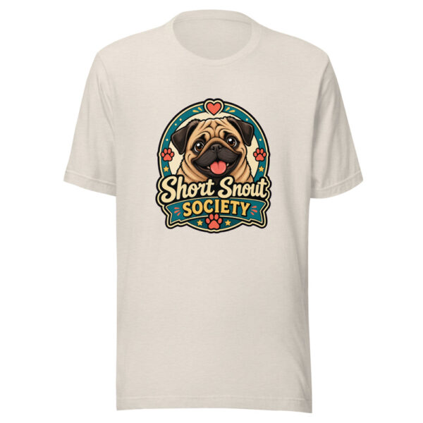 Short Snout Society Graphic Tee mockup 8