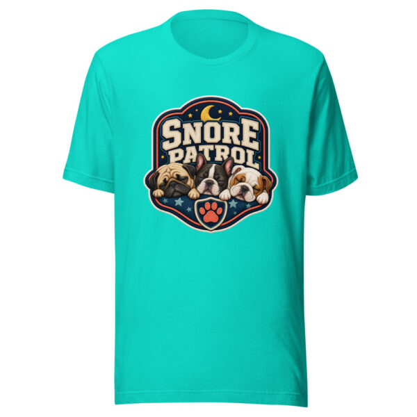 SNORE PATROL Heartbeat-20260614-snubby-puppy-codex Graphic Tee mockup 2