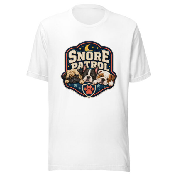 SNORE PATROL Heartbeat-20260614-snubby-puppy-codex Graphic Tee mockup 8