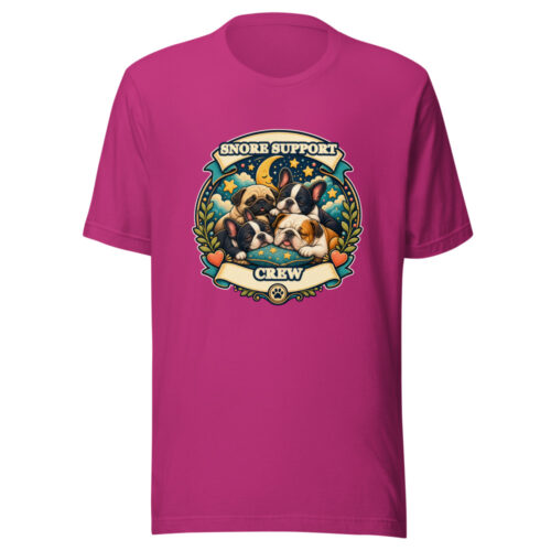 SNORE SUPPORT CREW Heartbeat-20260614-snubbypuppy-codex Graphic Tee mockup 1 SNORE SUPPORT CREW Heartbeat-20260614-snubbypuppy-codex Graphic Tee front view