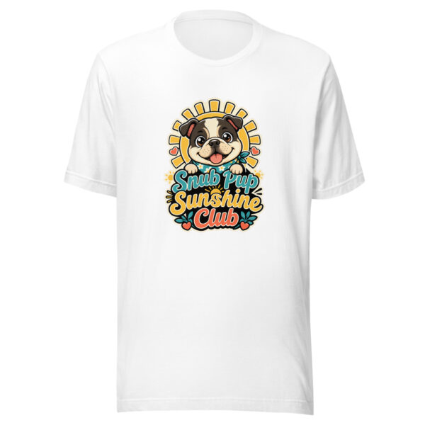 Snub Pup Sunshine Club Graphic Tee front view