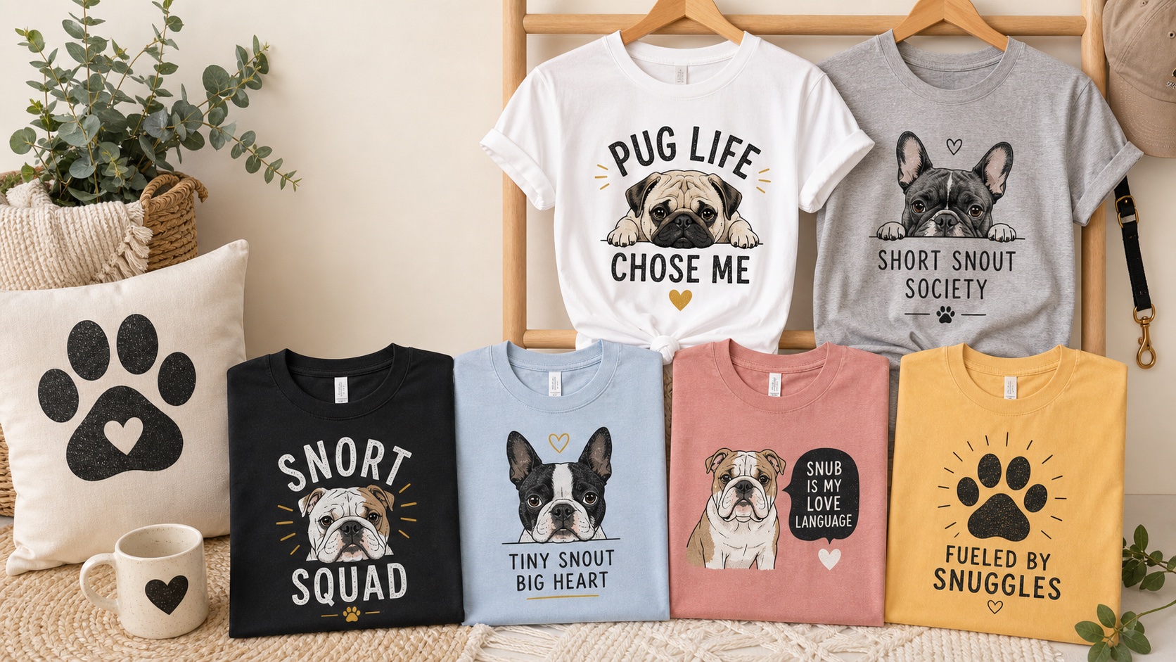 Snubby Puppy graphic t-shirt collection