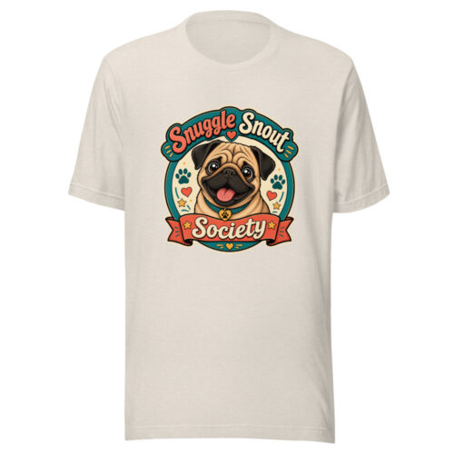 Snuggle Snout Society Graphic Tee mockup 1 Snuggle Snout Society Graphic Tee front view