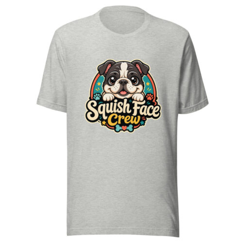 Squish Face Crew Graphic Tee mockup 1 Squish Face Crew Graphic Tee front view