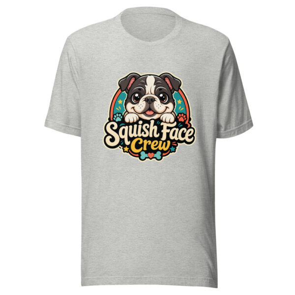 Squish Face Crew Graphic Tee mockup 1 Squish Face Crew Graphic Tee front view
