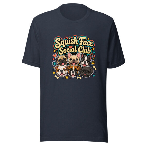 Squish Face Social Club Graphic Tee mockup 1 Squish Face Social Club Graphic Tee front view