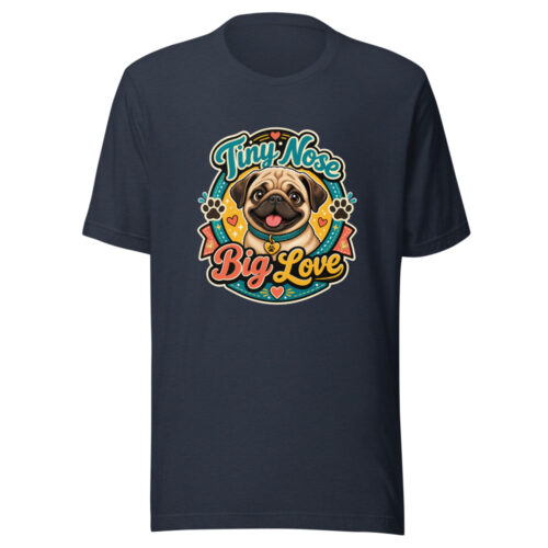 Tiny Nose Big Love Graphic Tee mockup 1 Tiny Nose Big Love Graphic Tee front view