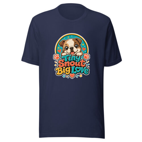 Tiny Snout Big Love Graphic Tee mockup 1 Tiny Snout Big Love Graphic Tee front view